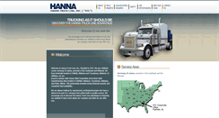 Desktop Screenshot of hannatruck.com